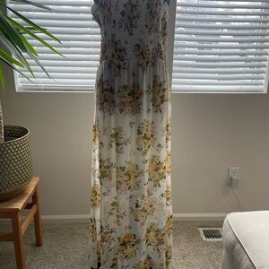 Disney Princess White and Gold Dress